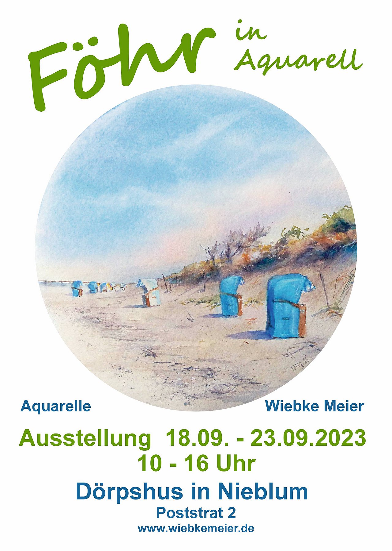 Ausstellung "Föhr in Aquarell" 23.-28.10.2023