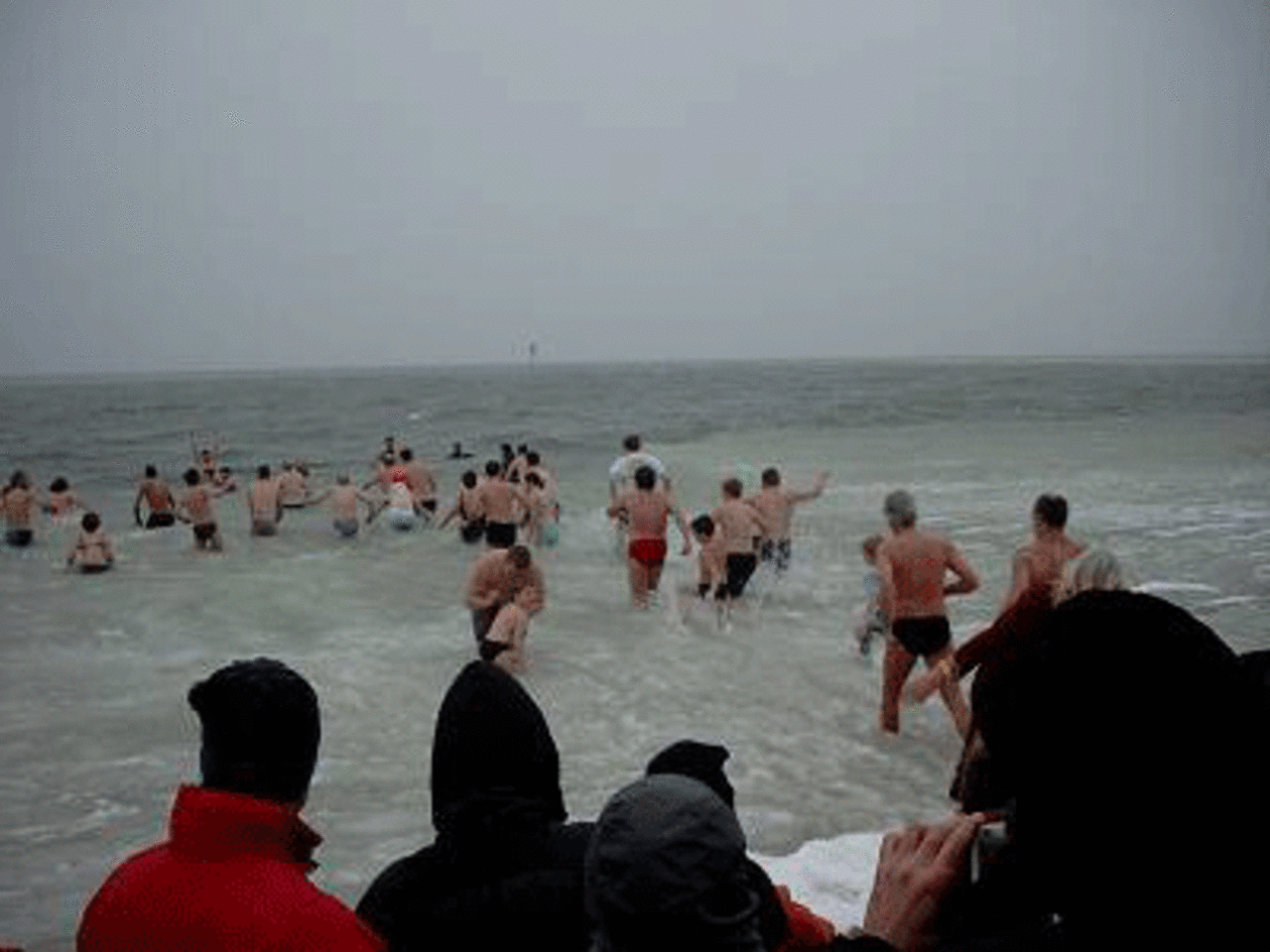 Neujahrsschwimmen in der Nordsee