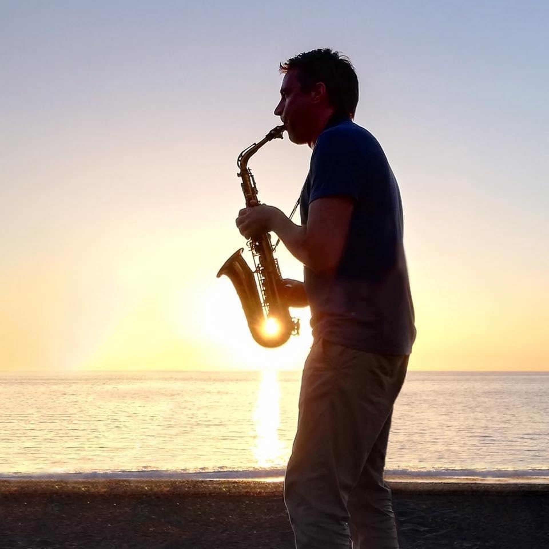 Elbklang Saxophon Sonnenuntergang