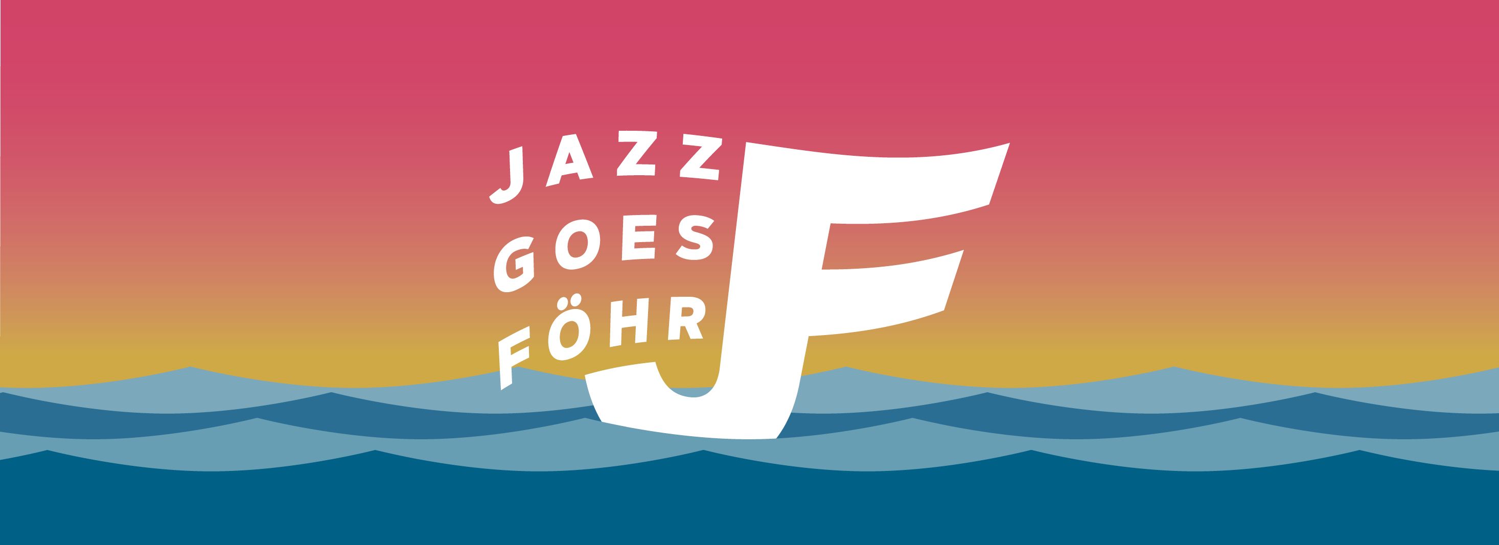 Jazz goes Föhr Logo auf gelbem Hintergrund