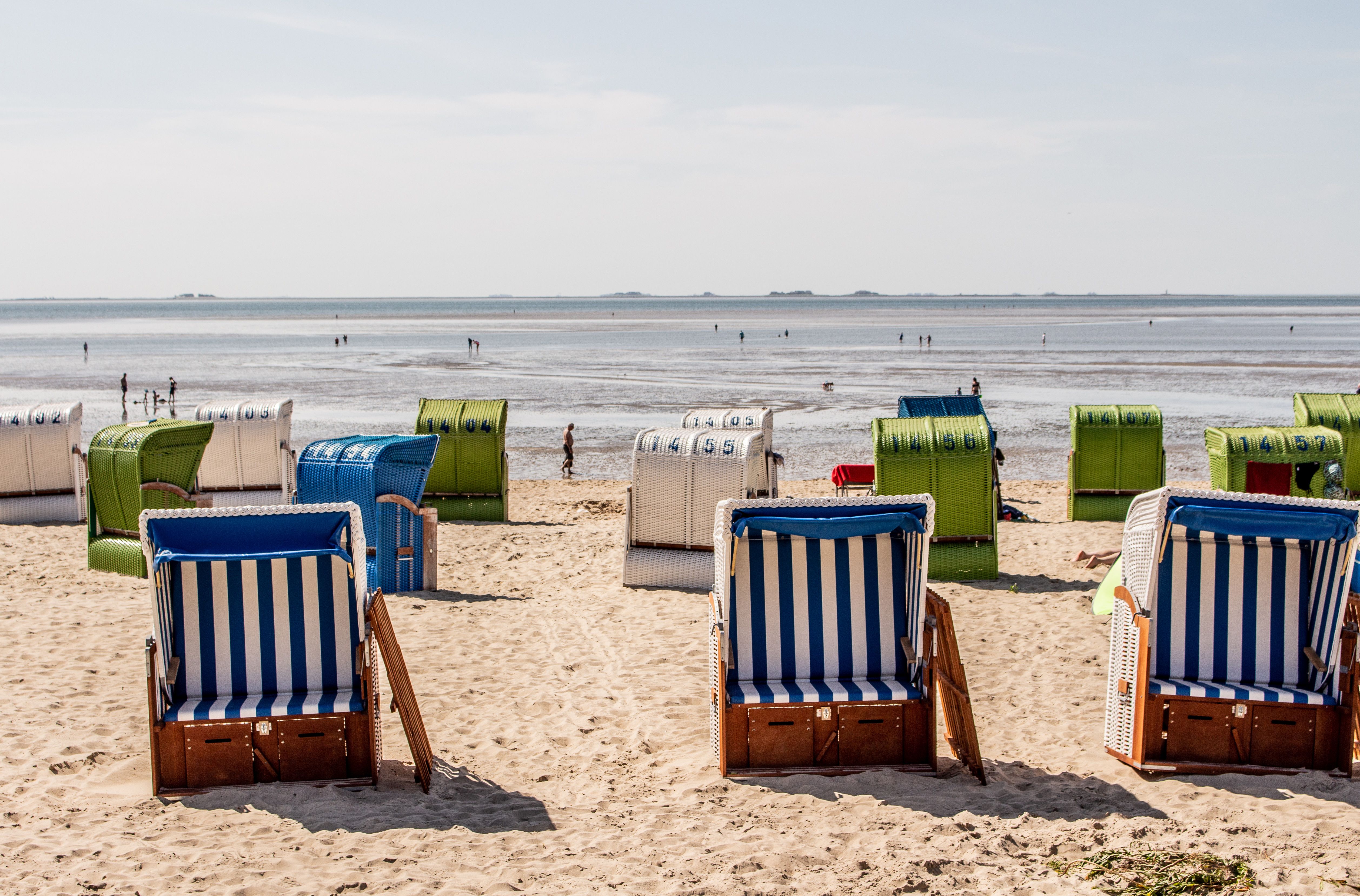 Strandkörbe am Südstrand in Wyk