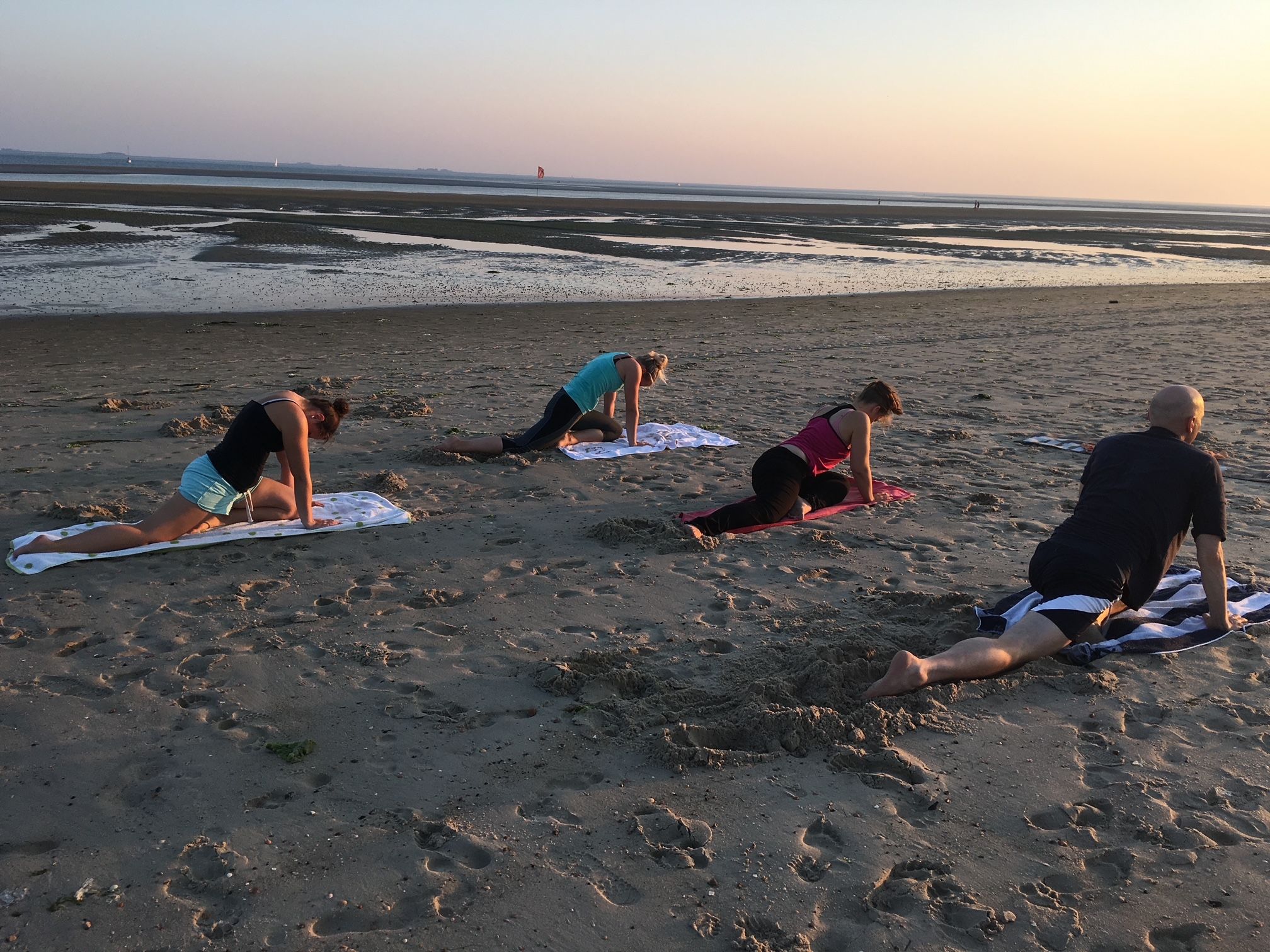 Yoga am Strand auf Föhr