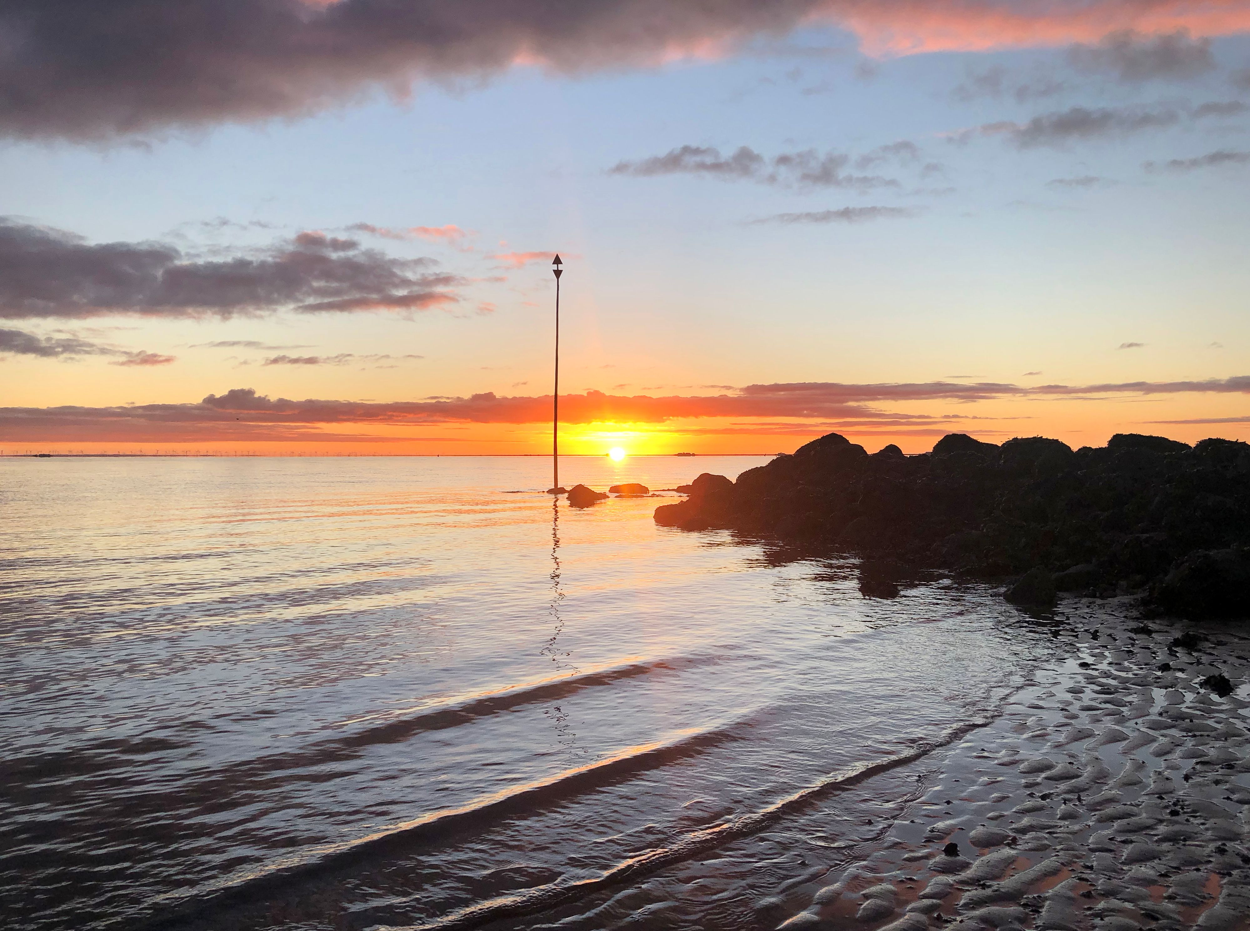 Wyker Strand Sonnenaufgang