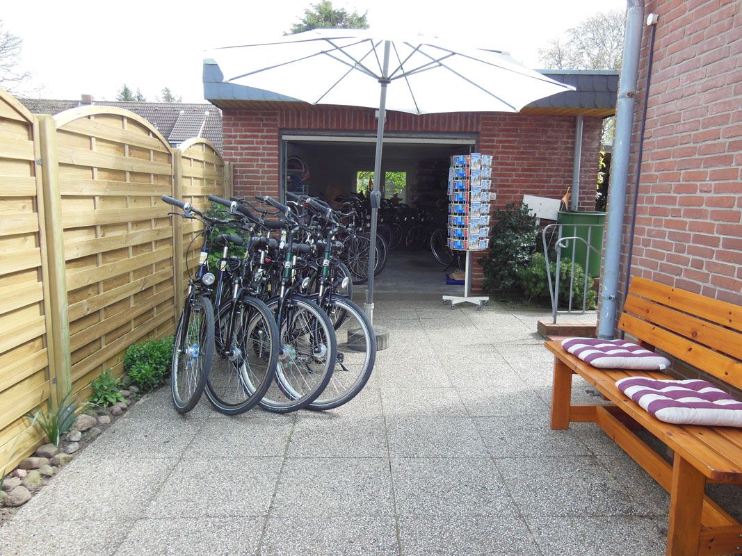 Fahrräder des Fahrradverleih Baerenzung & Verkauf auf Föhr