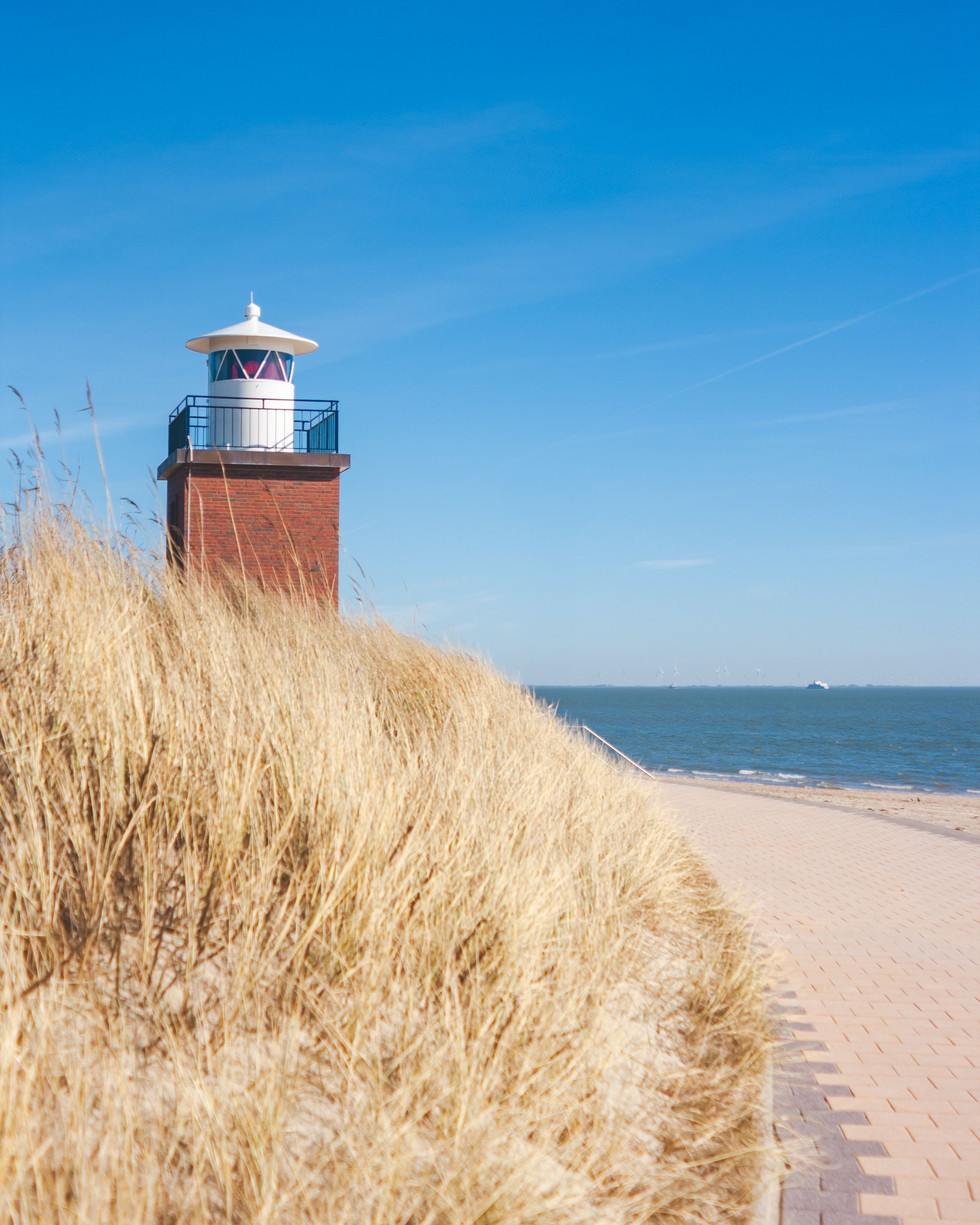 Leuchtturm an der Wyker Promenade