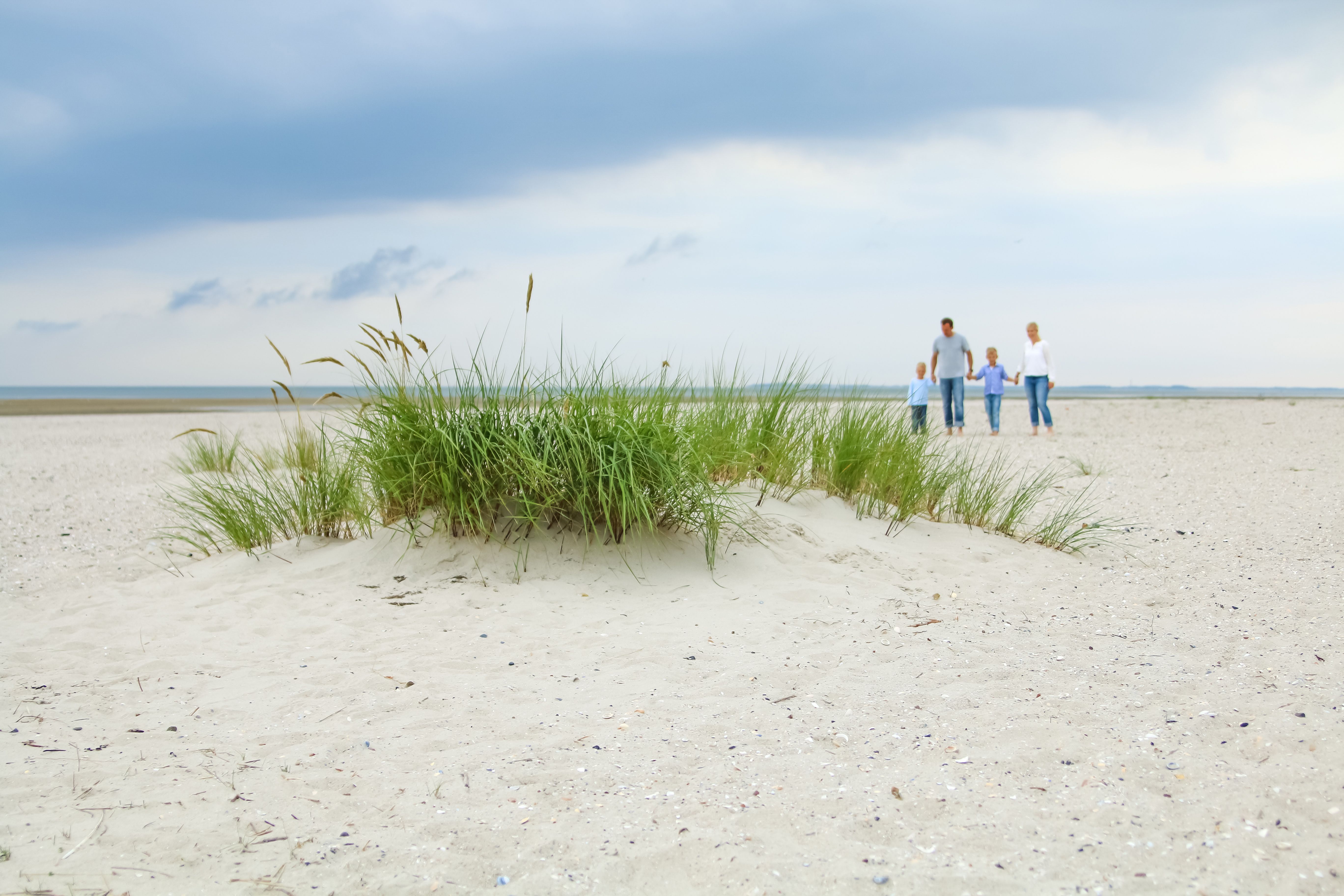 Familie am Strand in Nieblum