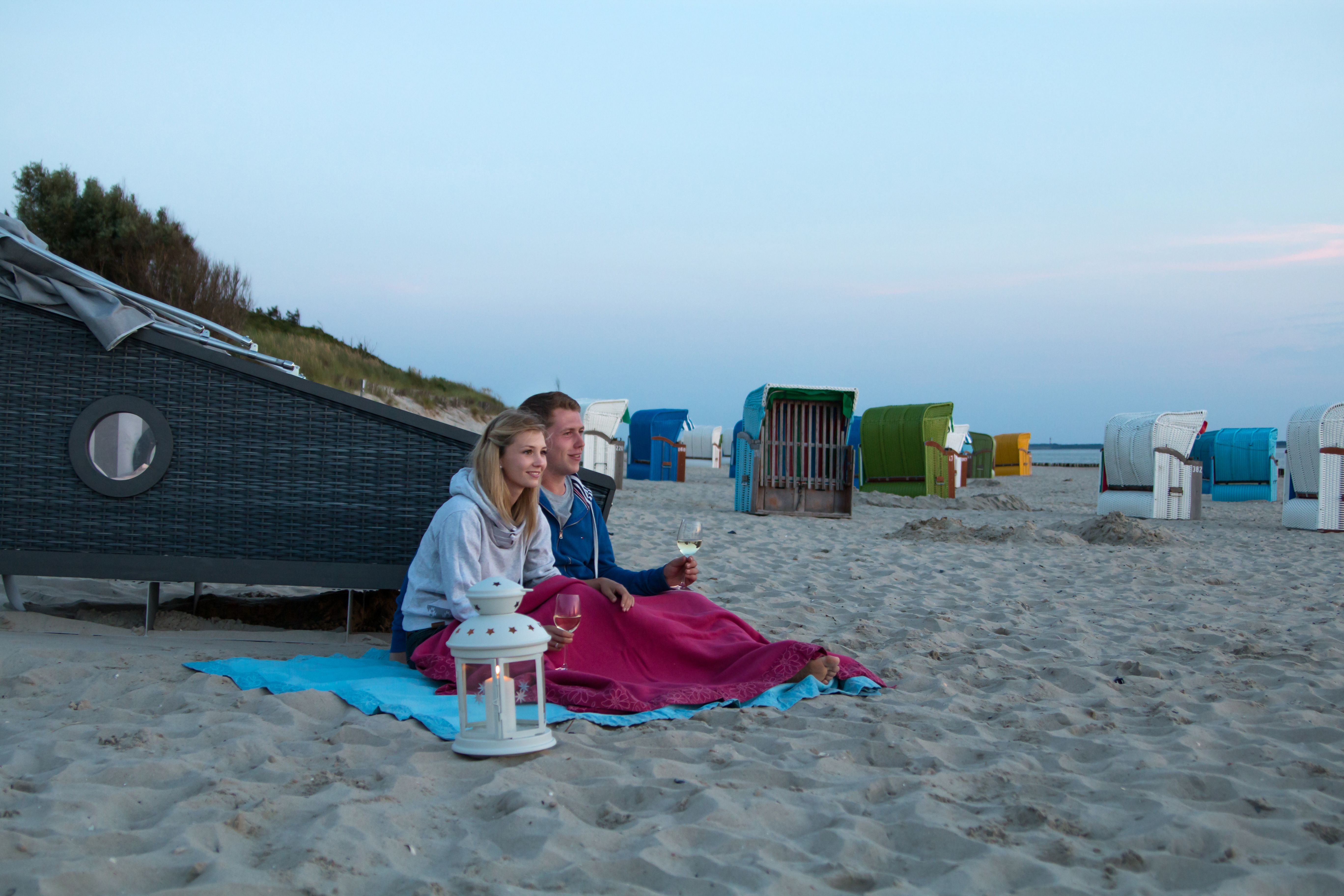 Schlafstrandkorb auf Föhr in Utersum