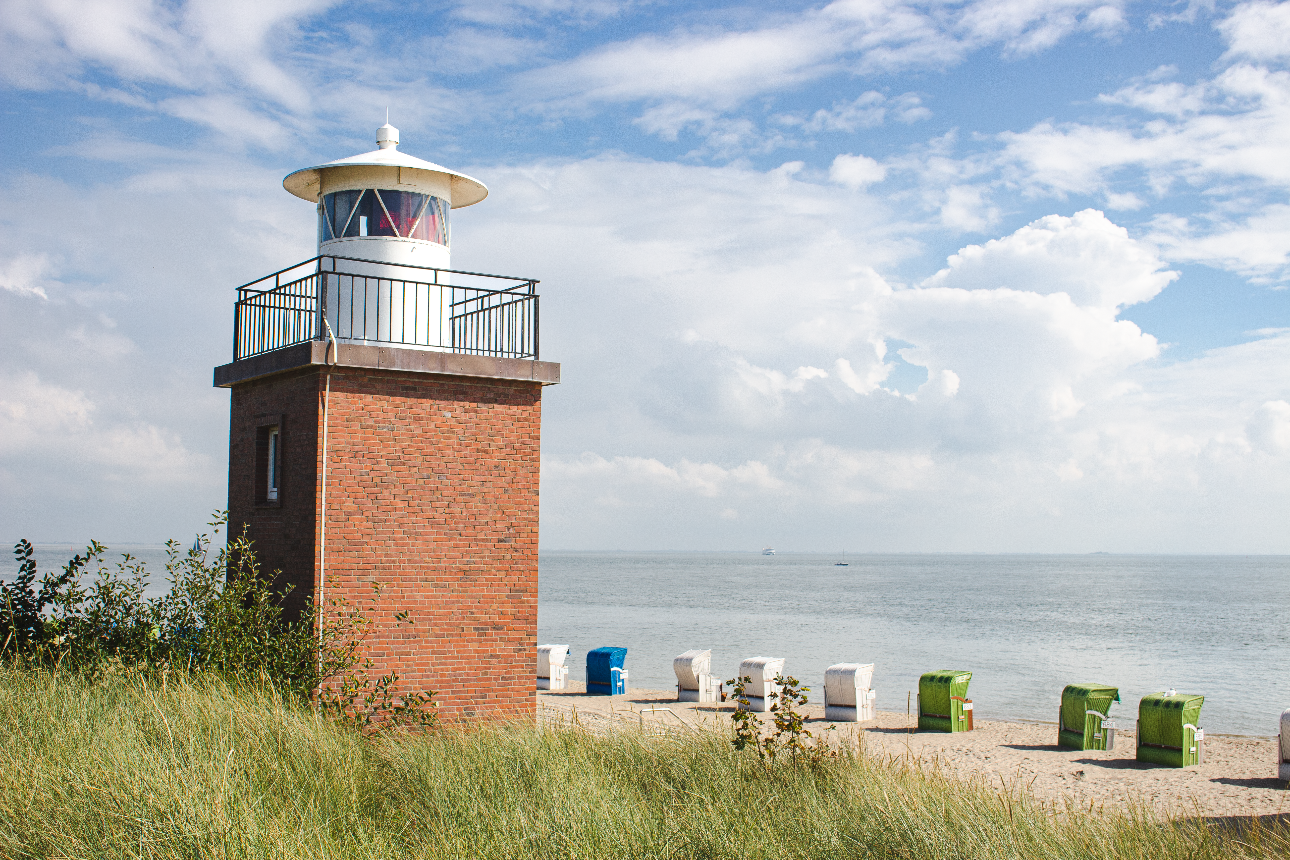 Leuchtfeuer an der Promenade in Wyk auf Föhr